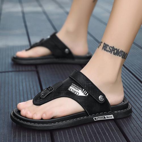 [M-Zapato] Sandalias De Hombre Para Conducir Nueva Moda Verano Antideslizante Suave