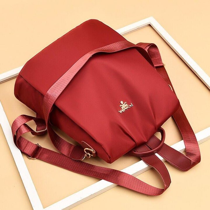 [W-Bolso] Mochila Con Bloques De Colores Geométricos Para Mujer