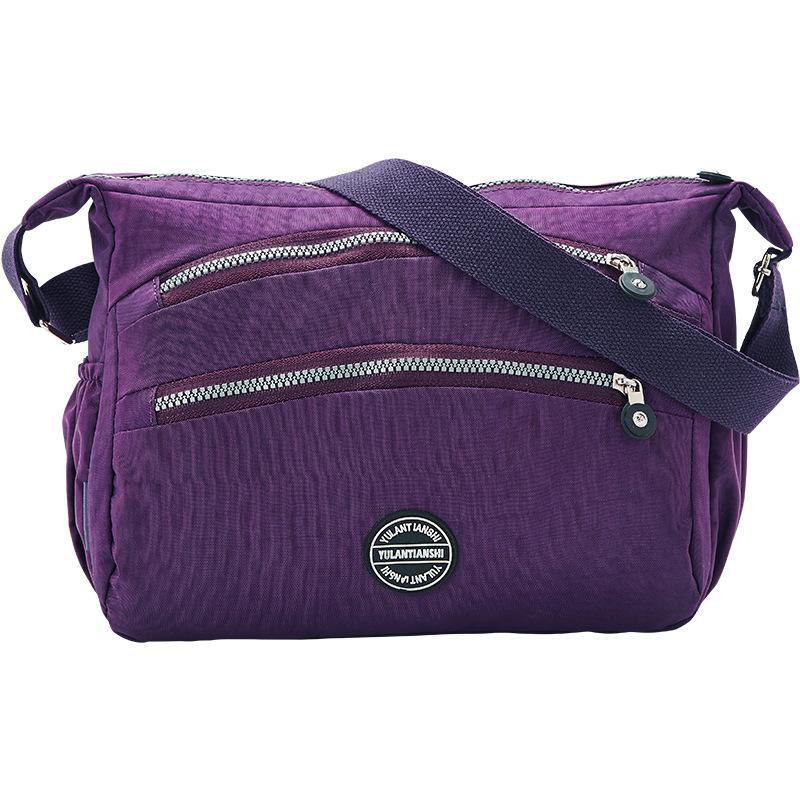 Bolso de nylon impermeable diagonal al hombro para mujer - MXbueno