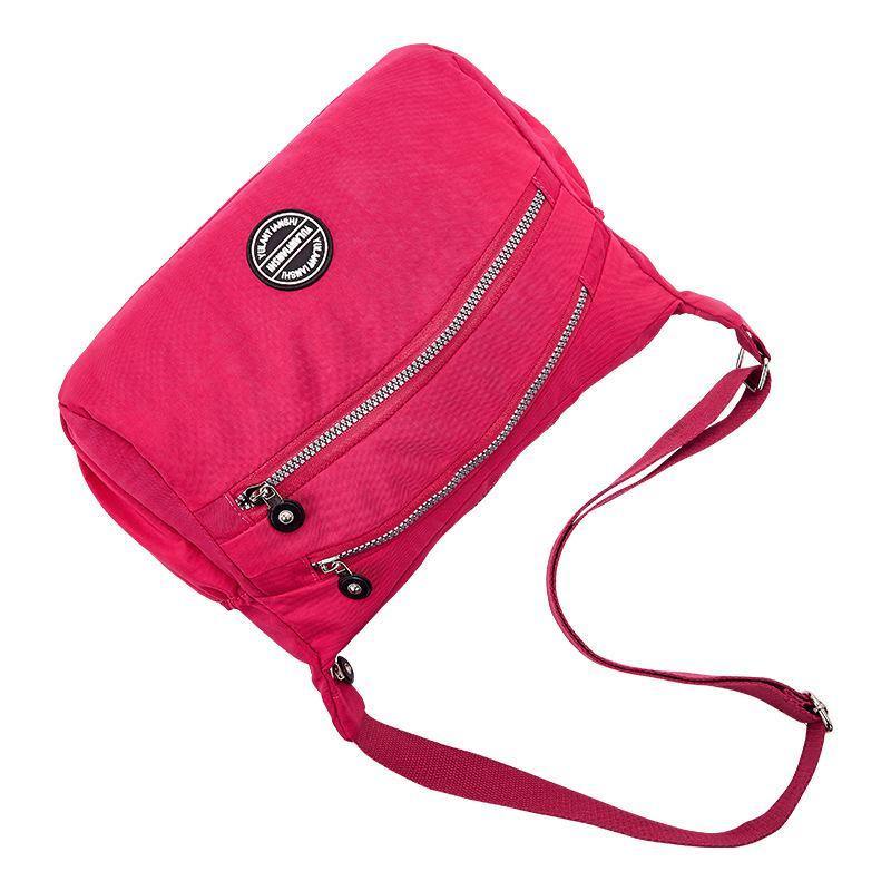 Bolso de nylon impermeable diagonal al hombro para mujer - MXbueno