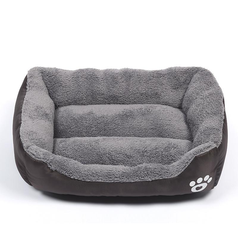 Cama Para Mascotas Con Pata Inferior Impermeable De Forro Polar Suave