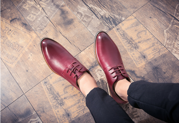 Zapatos De Cuero De Moda Casual Hechos A Mano - MXbueno