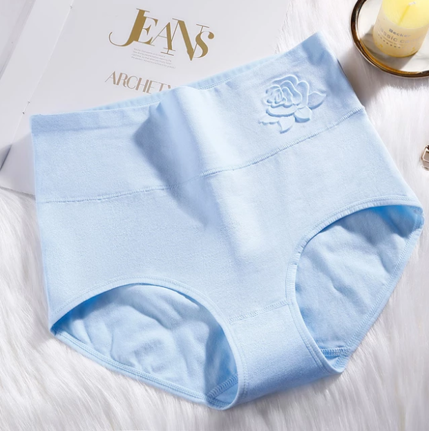 [W-Ropa Interior] Ropa Interior De Mujer Estampada Transpirable | Ropa Interior De Cintura Alta | Multicolor