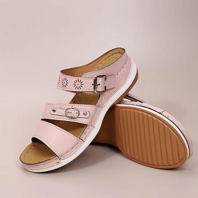 Zapatos De Mujer Con Plataforma Bordados Cortados