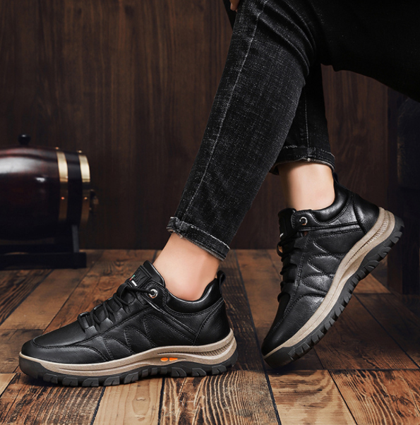 Zapatos Deportivos De Cuero Casual De Negocios - MXbueno