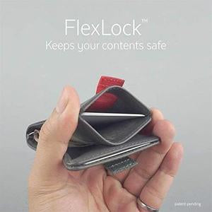 Cartera de extracción de cuero delgado hecha a mano