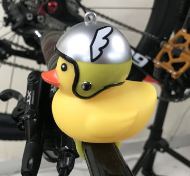 Casco Pato Bicicleta Cuerno Luz