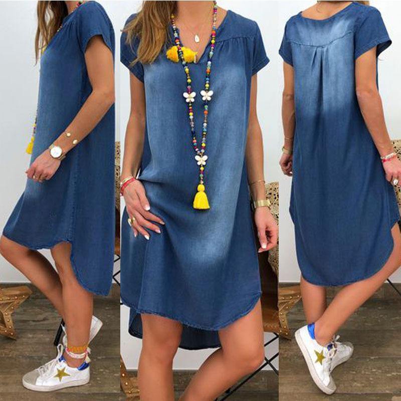 Vestido denim per elegante - MXbueno