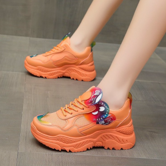 Zapatos Para Correr Transpirables Con Plataforma Color Caramelo - MXbueno