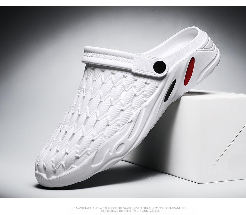 Zapatos de verano Zapatos de gelatina Playa Sandalias de hombre Zapatillas huecas