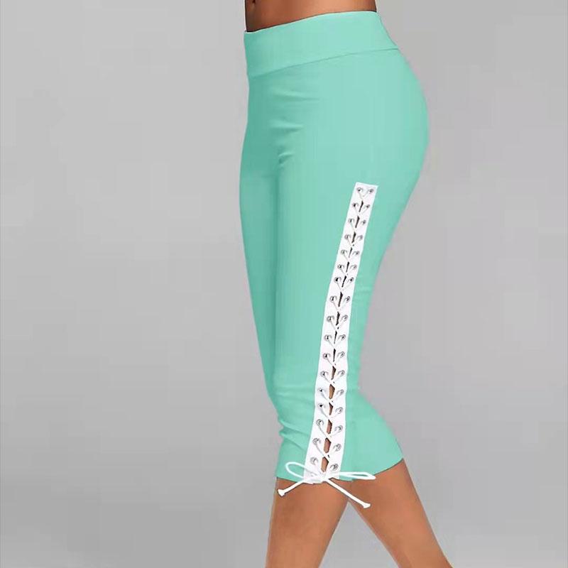 Leggings Capri Con Cordones