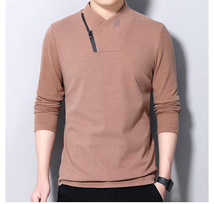 Camiseta de cuello alto de manga larga de primavera y otoño - MXbueno