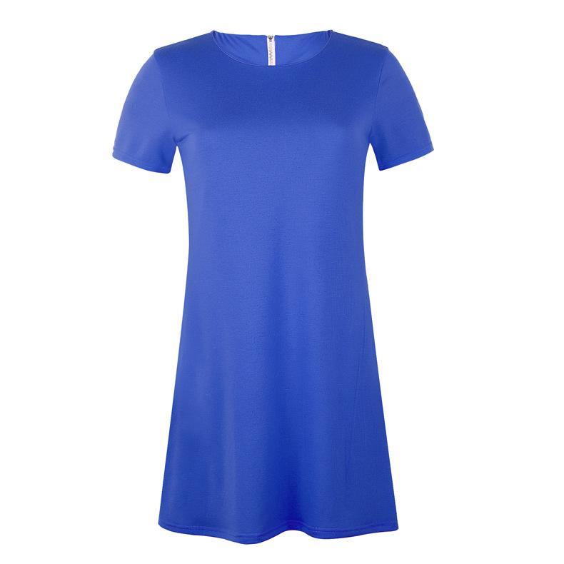 Vestido Suelto De Color Liso - MXbueno