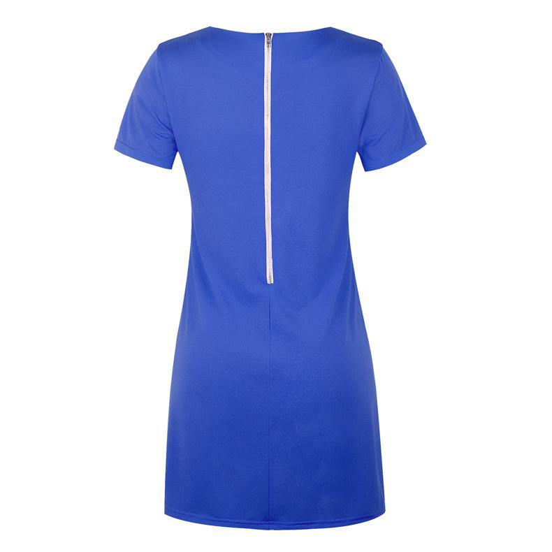 Vestido Suelto De Color Liso - MXbueno