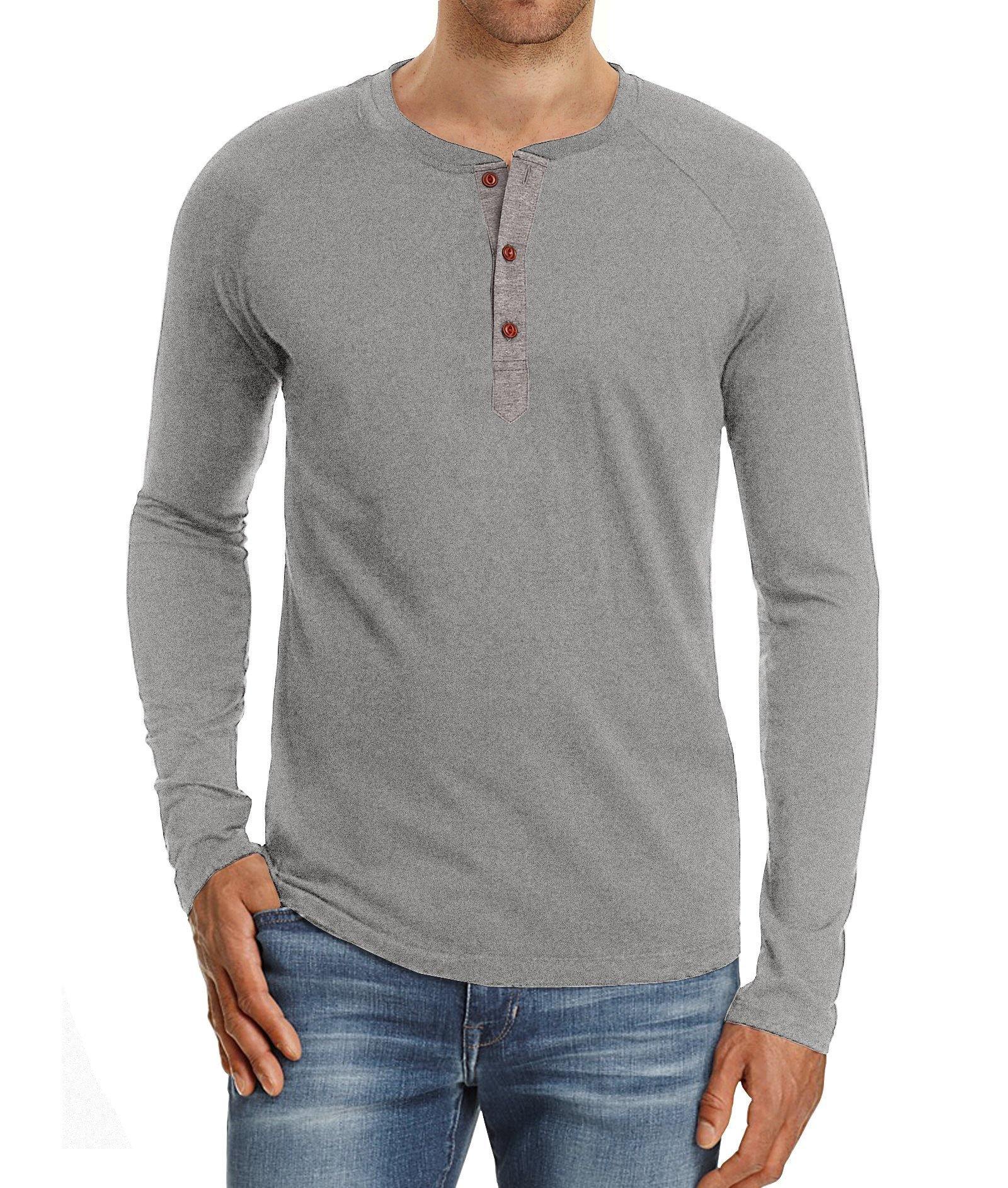 Camisa casual de manga larga para hombre - MXbueno