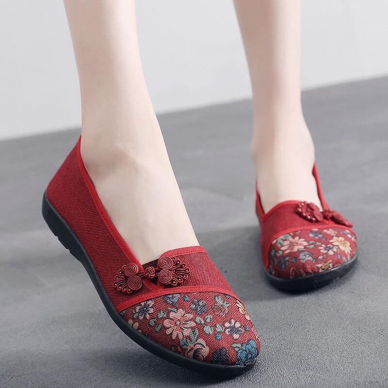 Zapatos de tela  Fondo suave antideslizante para mujer - MXbueno