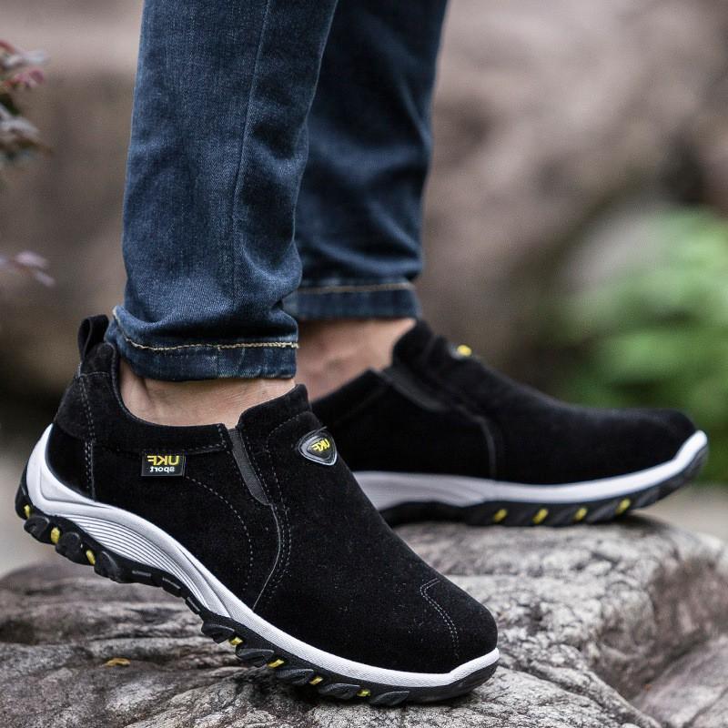 [M-Zapato] Zapatillas deportivas al aire libre impermeables para hombre Athletic Casual Slip-On