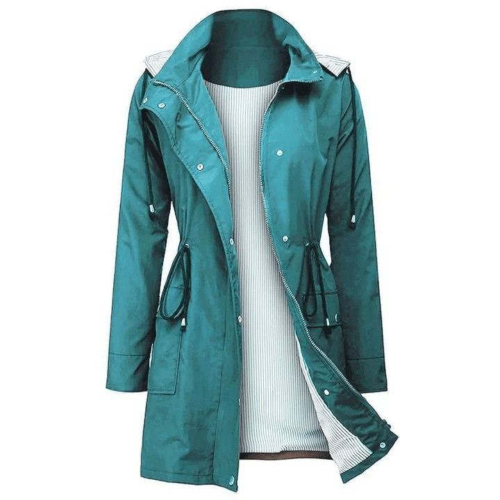 Chaqueta Impermeable Y Ligera Con Capucha Para Mujer