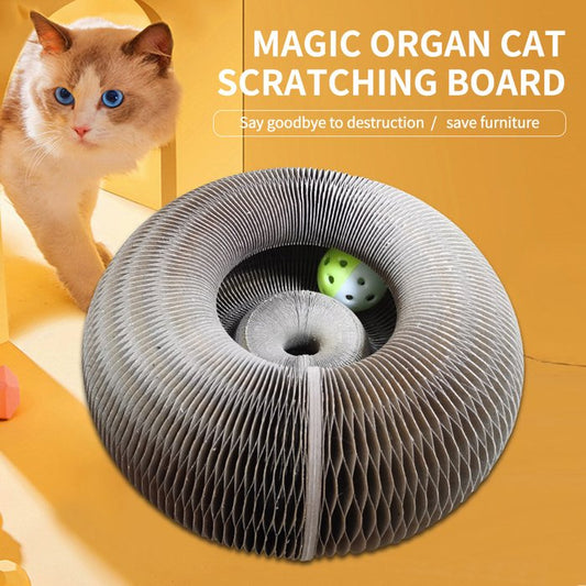 Tablero Rascador Magic Organ Cat - Viene Con Una Bola De Campana De Juguete