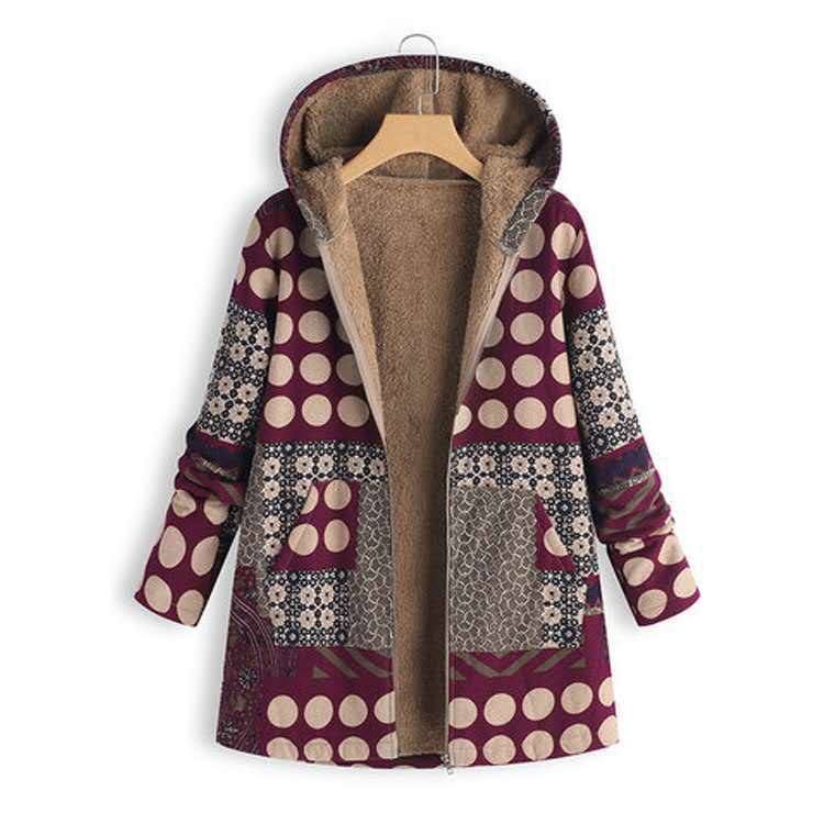 Abrigo Acolchado Con Capucha Abrigo Holgado Acolchado Grueso De Longitud Media