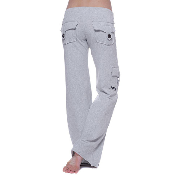 Pantalones De Yoga De Bolsillo Con Sujetador Lumbar Elástico Europeo Y Americano
