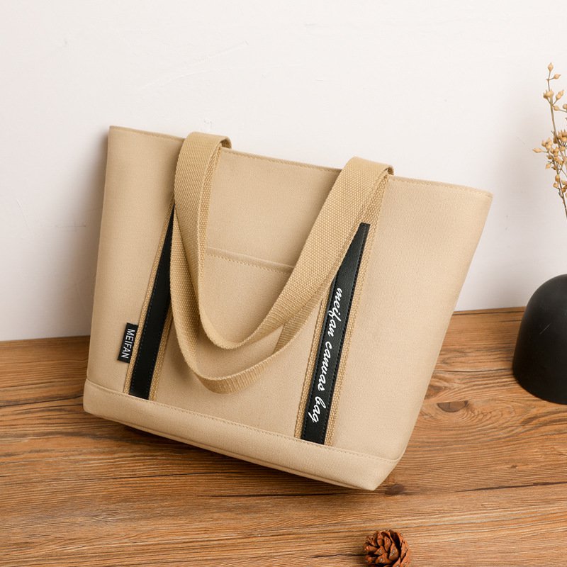 [W-Bolso] Bolso De Lona De Gran Capacidad Para Mujeres