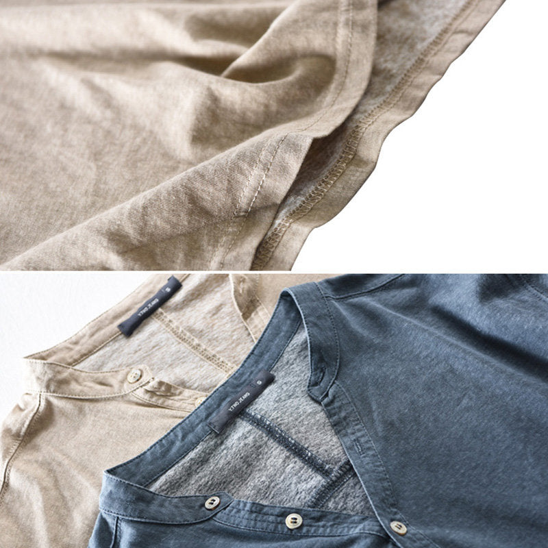 Henley Collar Camiseta para hombre