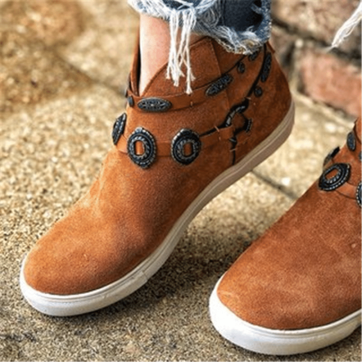 De Mujer Tejido Punta Cerrada Tacón Plano Zapatillas