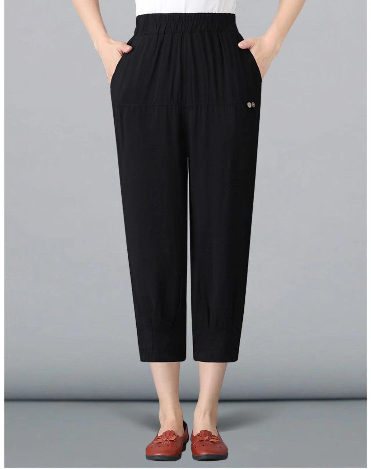 [W-Ropa] Pantalones Femeninos De Algodón