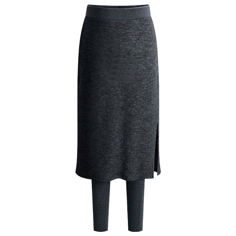 Leggings De Una Pieza Para Mujer, Ropa Exterior Para Otoño E Invierno, Más Grasa Para Aumentar Los Culottes Cálidos De Longitud Media.