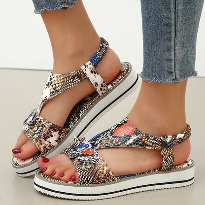 Sandalias Planas Con Banda Elástica Y Diamantes De Imitación Para Mujer, Informales, Cómodas, Con Flores De Pu