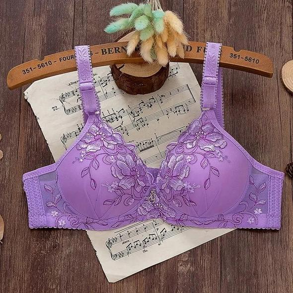 Bralette Fino Sin Hilos De Talla Grande Sujetador Sexy Para Mujer💝