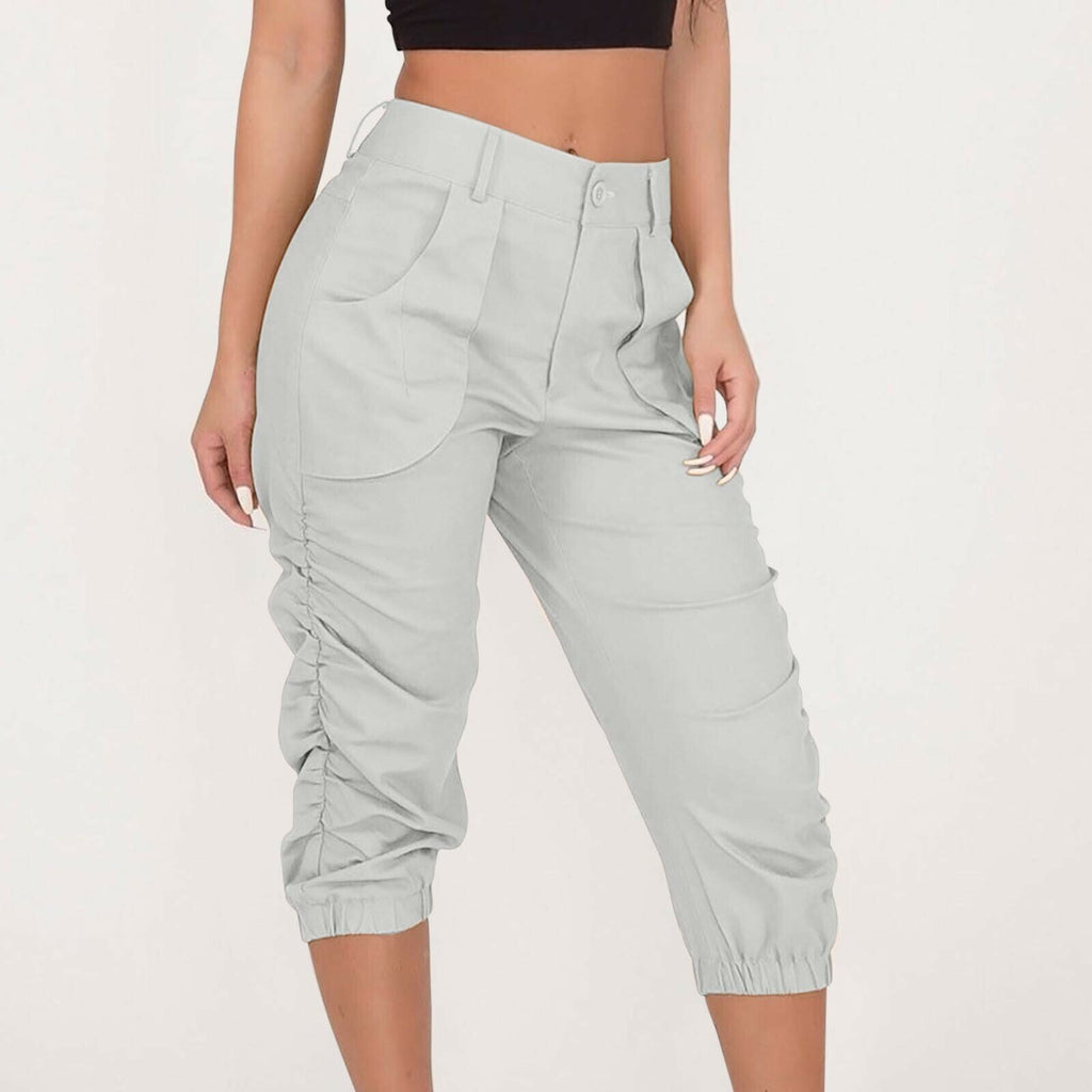 Pantalón Cropped Casual De Verano Para Mujer