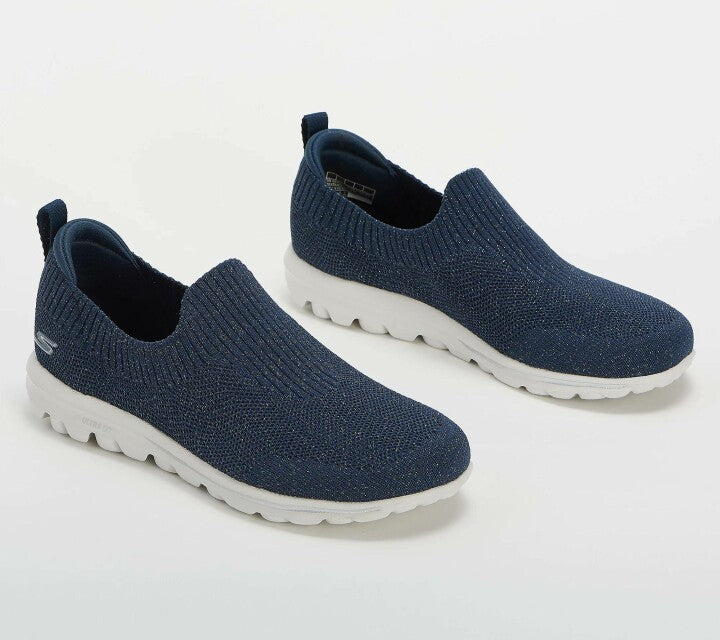 [W-Zapato] Zapatos Sin Cordones Transpirables Y Brillantes Para Mujer