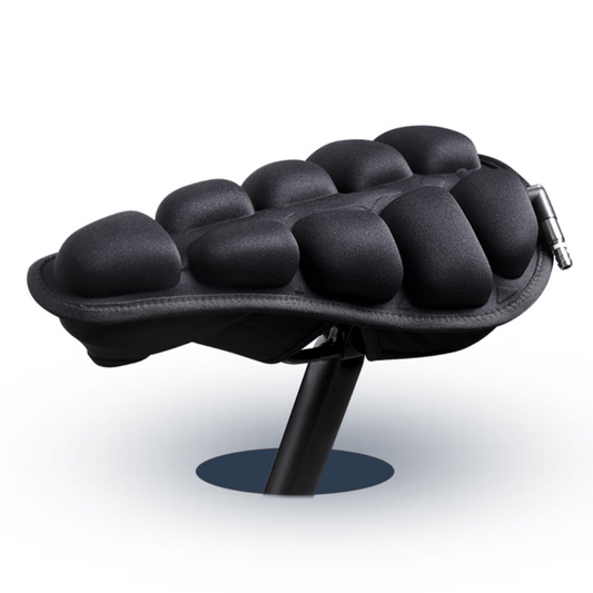 Revolucionario cojín de bicicleta de airbag 3D, increíblemente versátil.