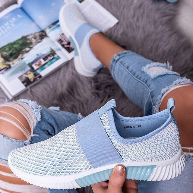 Calzado Deportivo Sin Cordones Para Mujer