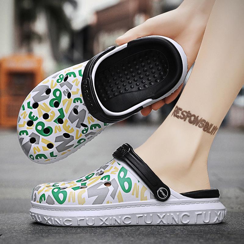 Summer new printed sandals casual beach shoes