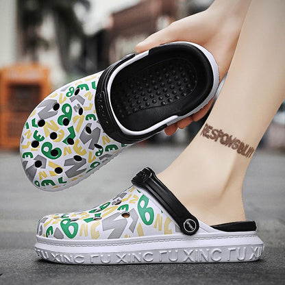 Summer new printed sandals casual beach shoes