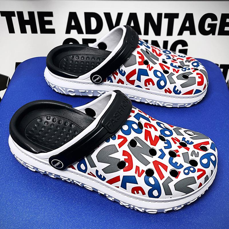 Summer new printed sandals casual beach shoes