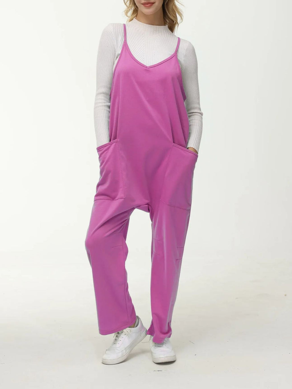 Pantalones De Piernas Anchas Con Bolsillos