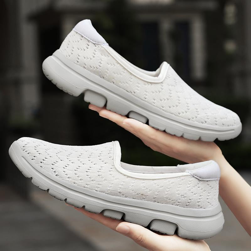 Calzado casual deportivo respirable hueco con patrón de onda