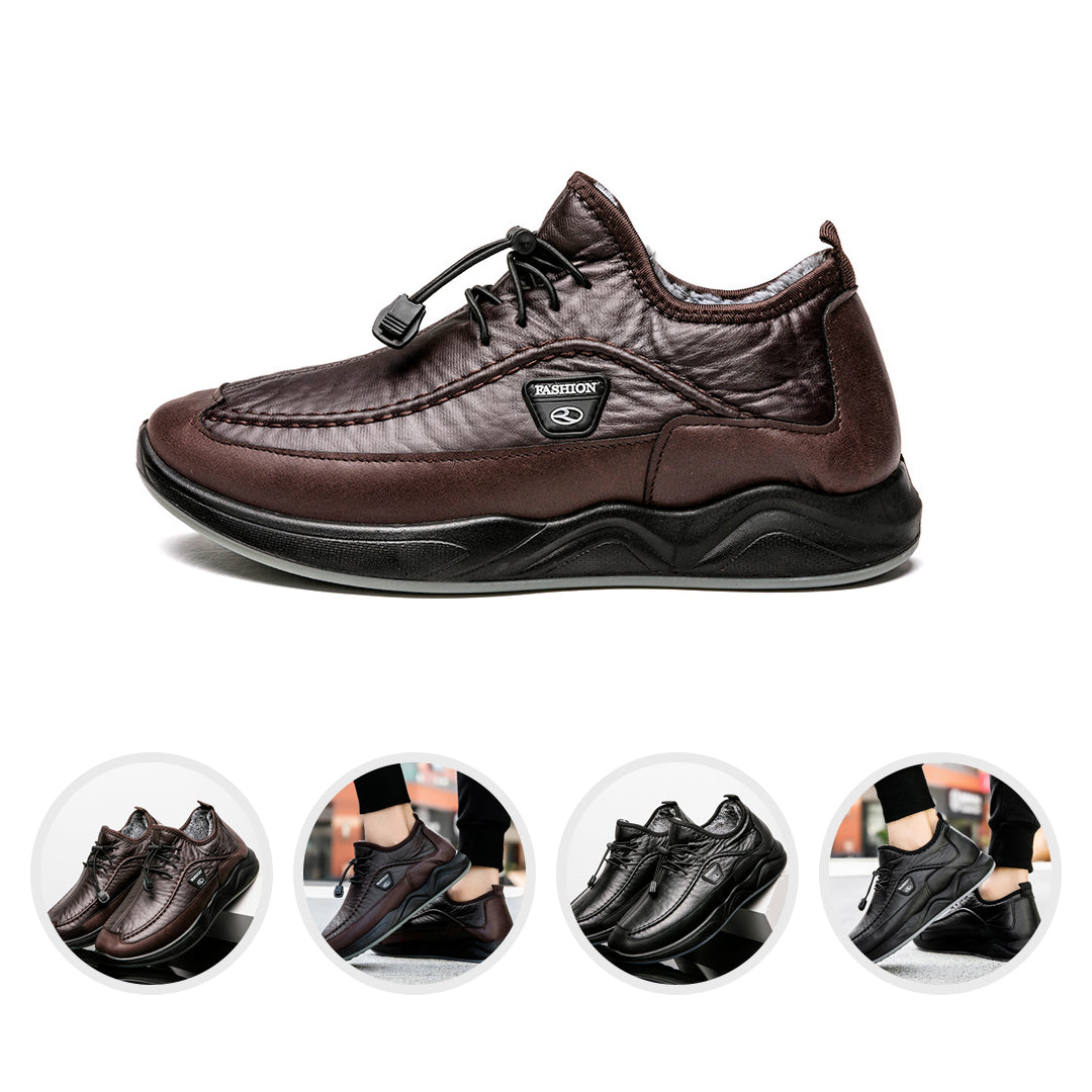 Solo WhatsApp-Calzado Casual De Cuero Antideslizante Para Hombre