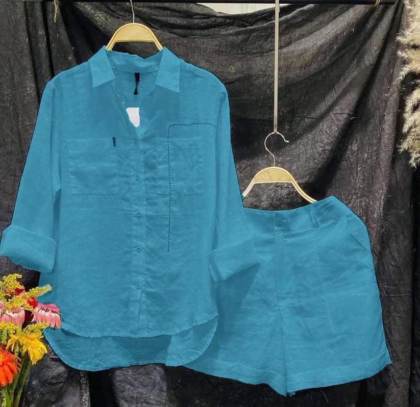 [W-Ropa] Chaqueta De Botón Sólido