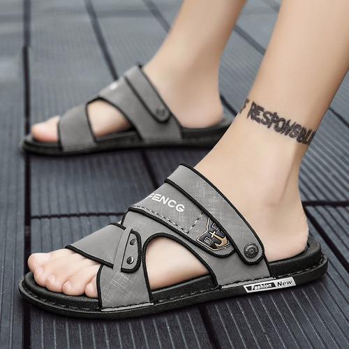 [M-Zapato] Sandalias De Hombre Para Conducir Nueva Moda Verano Antideslizante Suave
