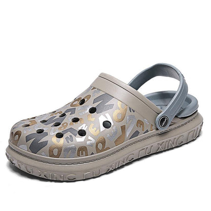 Summer new printed sandals casual beach shoes