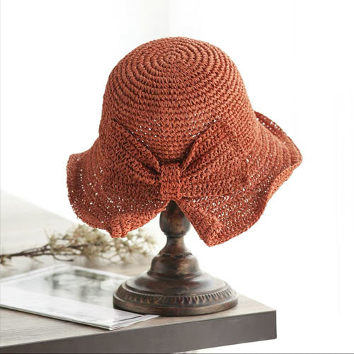 Sombrero De Verano Con Ala Y Lazo