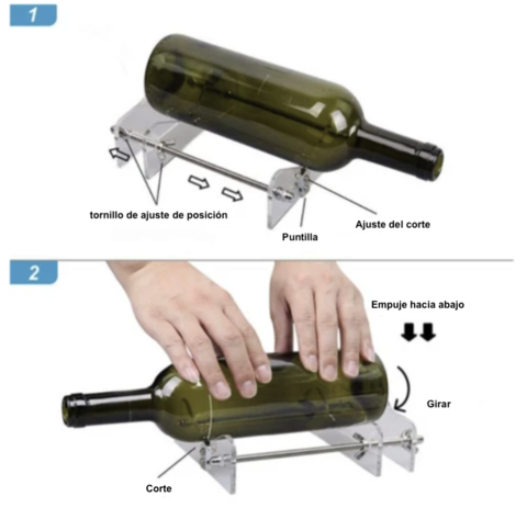 Máquina de corta ¡CORTADOR DE BOTELLAS CREATIVO!