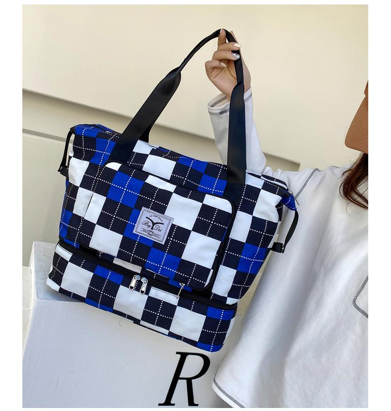 [W-Bolso] Bolsa De Viaje Para Mujer Separación Seca Y Húmeda, Gran Capacidad Bolso De Un Hombro