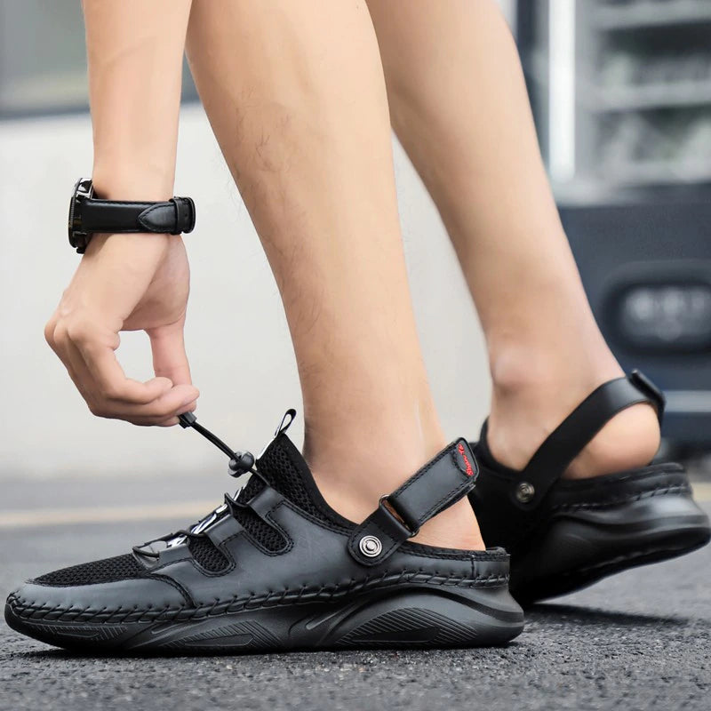 [M-Zapato] Sandalias De Cuero