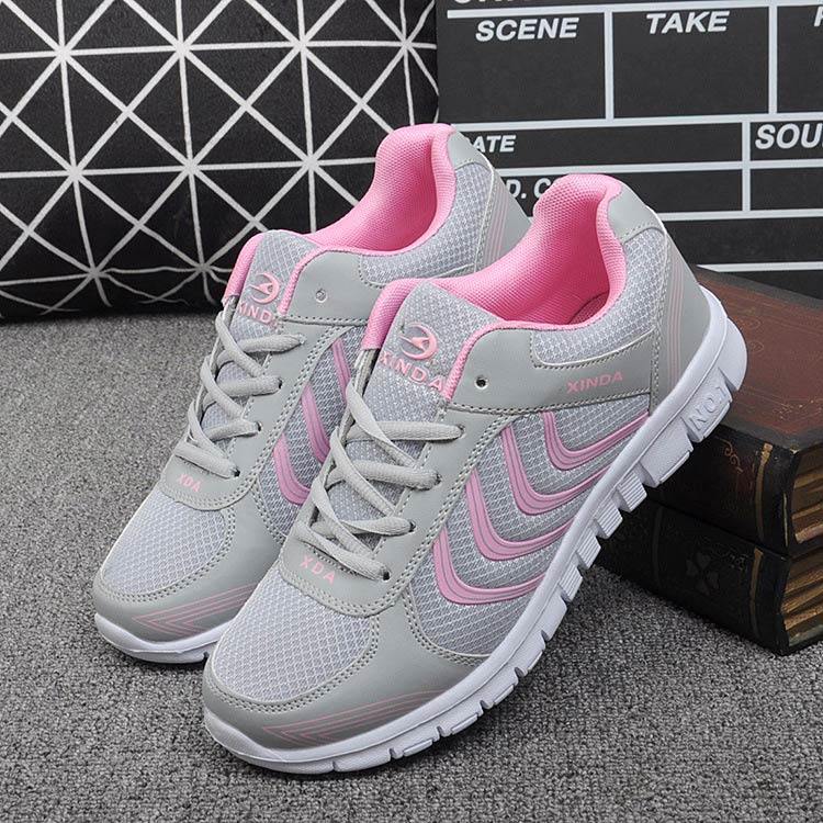 zapatos casuales de malla transpirable sólida de moda - MXbueno